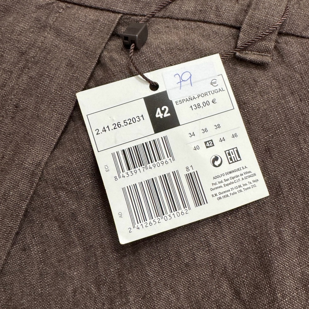 Adolfo Dominguez Brown Maxi A-Line Linen Skirt - Picture 8 of 13